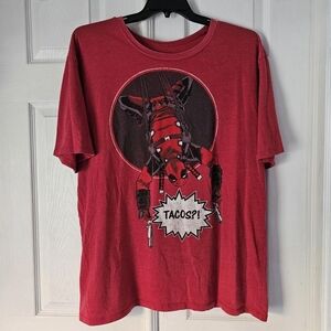 Deadpool marvel movie red tshirtNo size tag